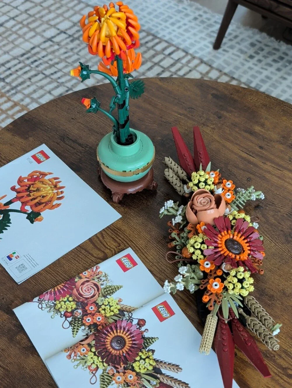 LEGO Icons Botanical Chrysanthemum 10368 + Dried Flower Centerpiece 10314